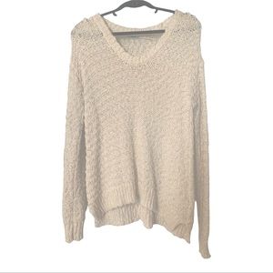 Urban outfitters- (Kimchi Blue) Cream colored crochet pullover sweater. Size S